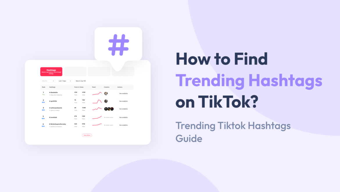 How to Find Trending Hashtags on TikTok_