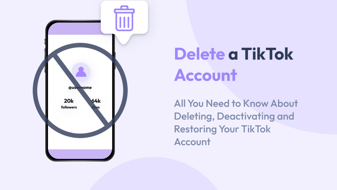 how to delete tiktok account