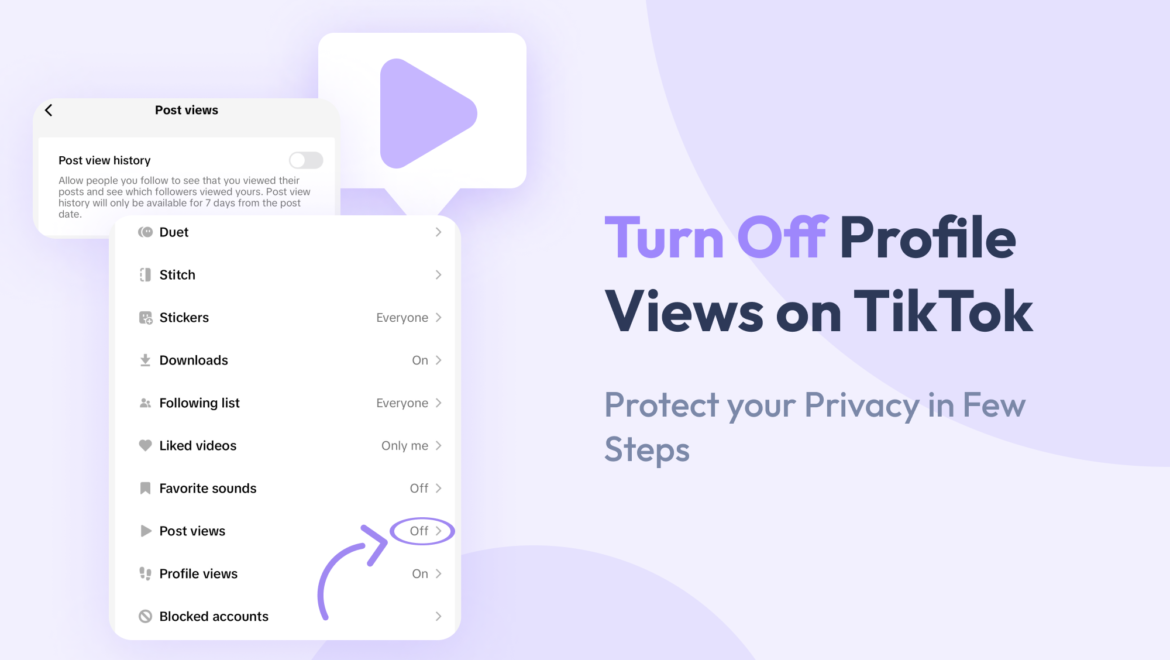 how to turn off profile views on tiktok