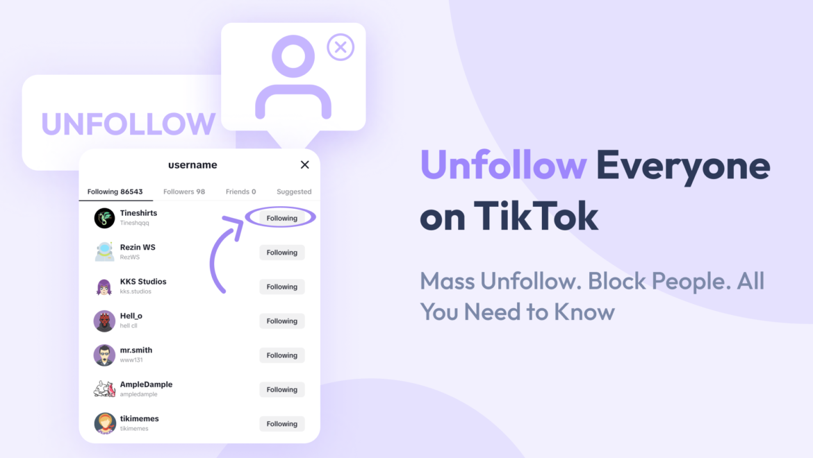 how to unfollow everyone on tiktok