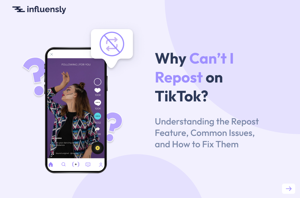 why can't I repost on TikTok